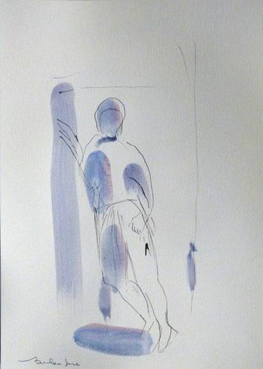 Original Figurative People Drawings by Frederic Belaubre