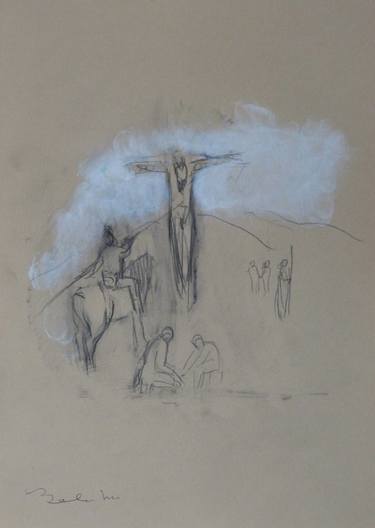 Original Religious Drawings by Frederic Belaubre