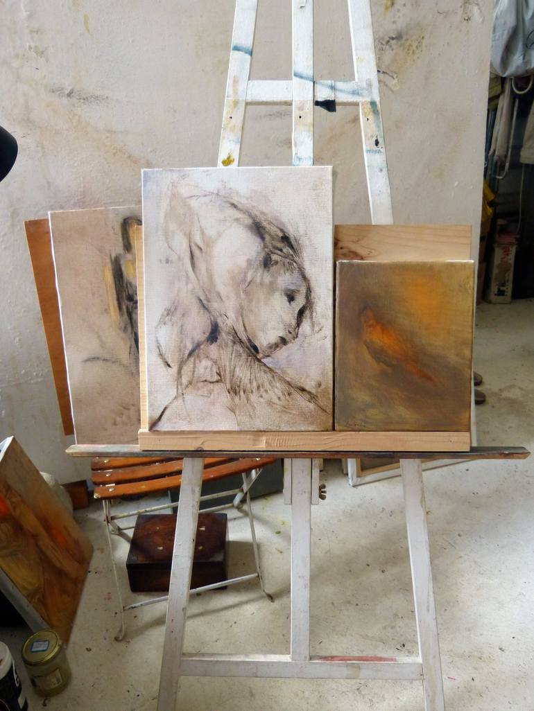 Original Figurative Animal Painting by Frederic Belaubre