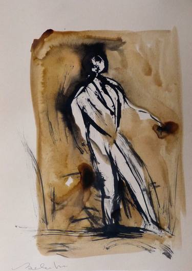 Print of Figurative People Drawings by Frederic Belaubre