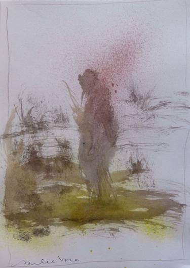 Original Figurative Landscape Drawings by Frederic Belaubre