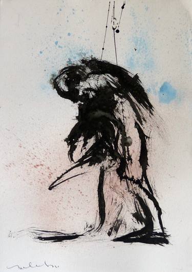 Original Figurative People Drawings by Frederic Belaubre