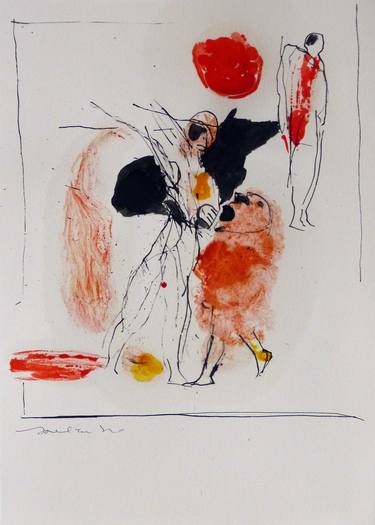 Print of Figurative People Drawings by Frederic Belaubre