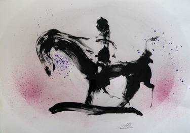 Print of Horse Paintings by Frederic Belaubre