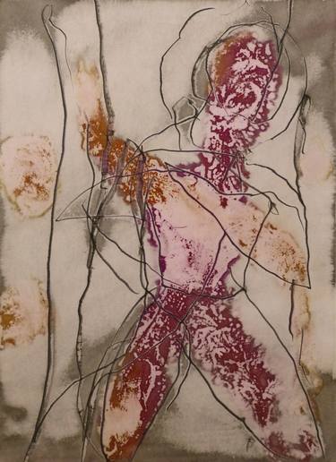 Original Abstract Nude Drawings by Frederic Belaubre