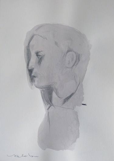 Original Figurative Portrait Drawings by Frederic Belaubre