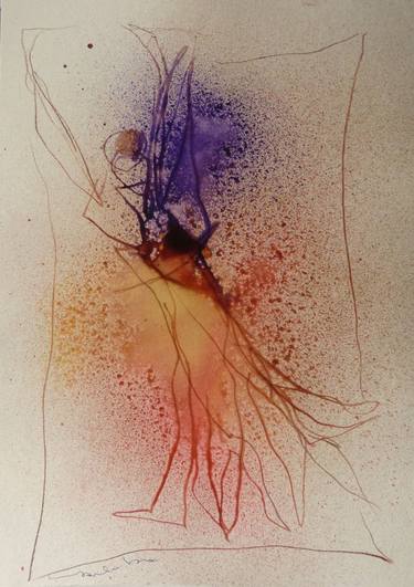 Original Figurative Abstract Drawings by Frederic Belaubre