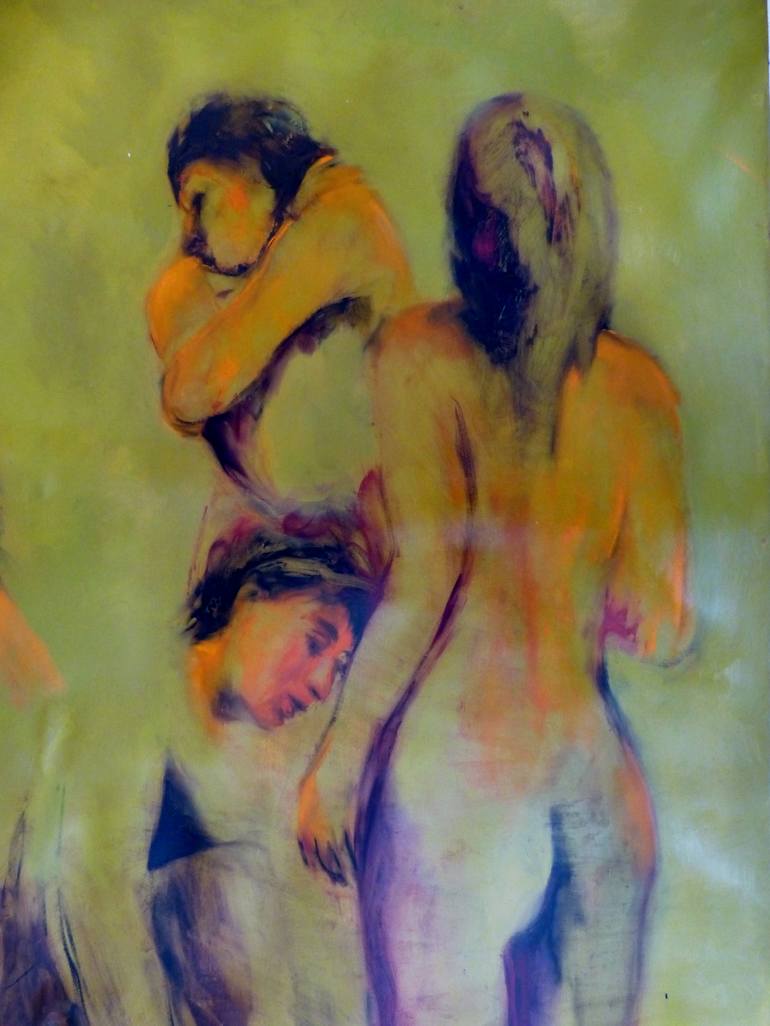 Original Nude Painting by Frederic Belaubre