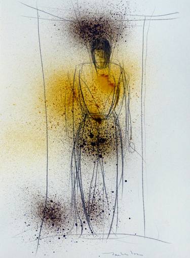 Original Figurative People Drawings by Frederic Belaubre