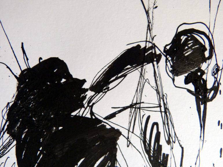 Original Figurative People Drawing by Frederic Belaubre