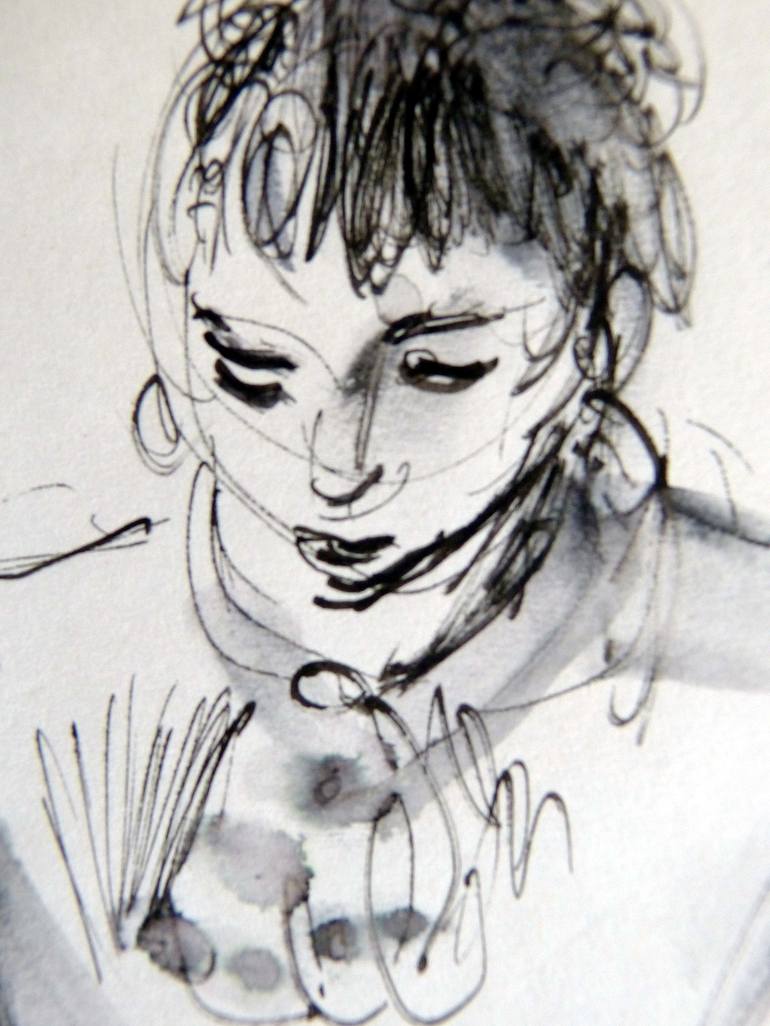 Original Figurative Women Drawing by Frederic Belaubre