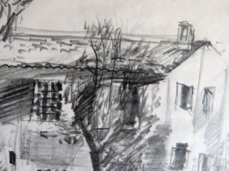 Original Landscape Drawing by Frederic Belaubre