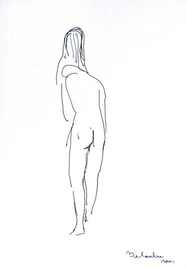 Original Nude Drawings by Frederic Belaubre