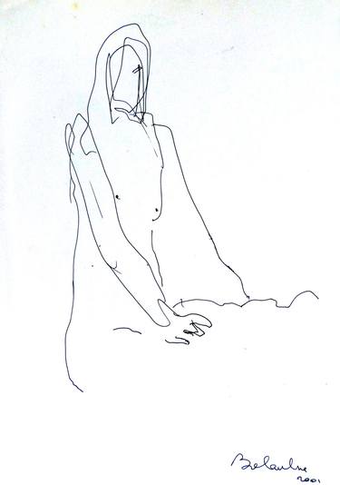 Print of Figurative Nude Drawings by Frederic Belaubre