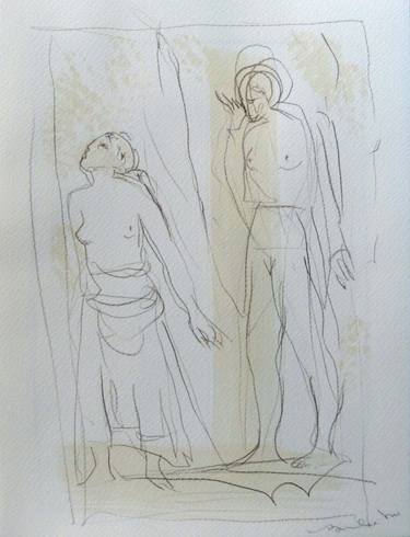 Print of Figurative People Drawings by Frederic Belaubre