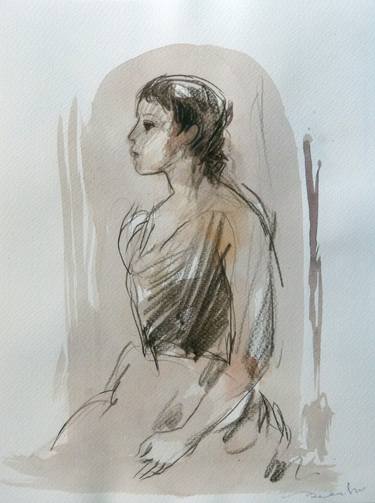 Print of Figurative Women Drawings by Frederic Belaubre