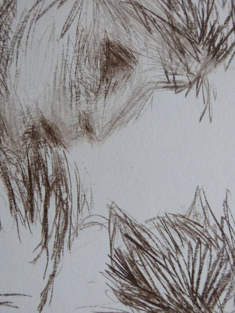 Original Figurative Cats Drawing by Frederic Belaubre