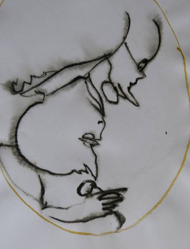 Original Figurative Humor Drawing by Frederic Belaubre