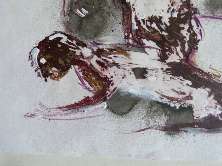 Original Abstract Animal Drawing by Frederic Belaubre
