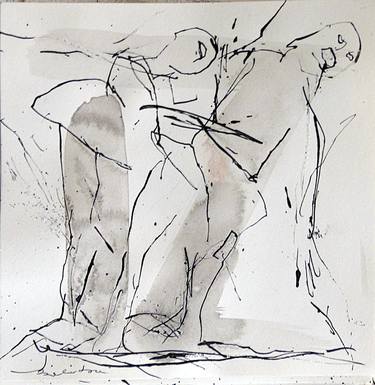Original Figurative Performing Arts Drawings by Frederic Belaubre