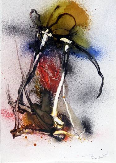 Original Figurative Abstract Drawings by Frederic Belaubre