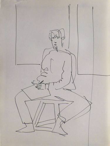 Self-portrait, Passage Charles-Albert, #14 thumb