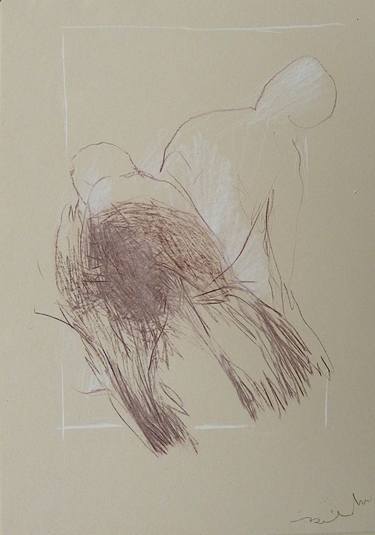 Original Figurative Mortality Drawings by Frederic Belaubre