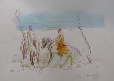 Print of Figurative Horse Drawings by Frederic Belaubre