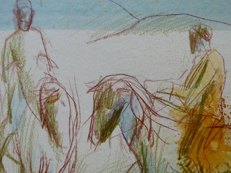 Original Figurative Horse Drawing by Frederic Belaubre