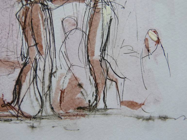 Original Figurative People Drawing by Frederic Belaubre