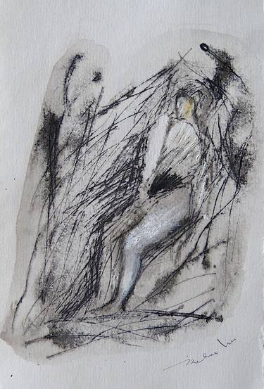 Original Figurative Women Drawings by Frederic Belaubre