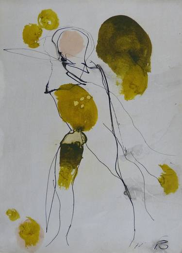 Original Expressionism People Drawings by Frederic Belaubre