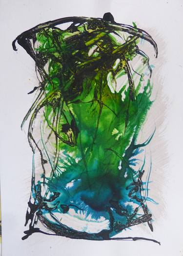 Print of Abstract Expressionism Abstract Paintings by Frederic Belaubre