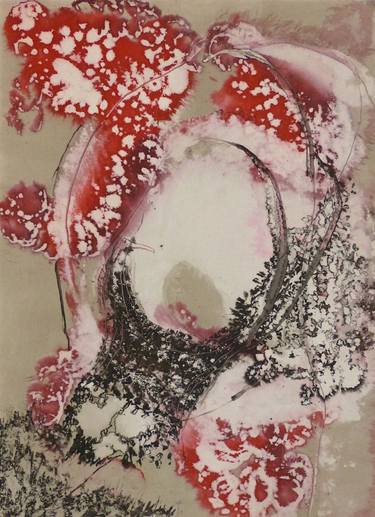 Original Abstract Floral Paintings by Frederic Belaubre