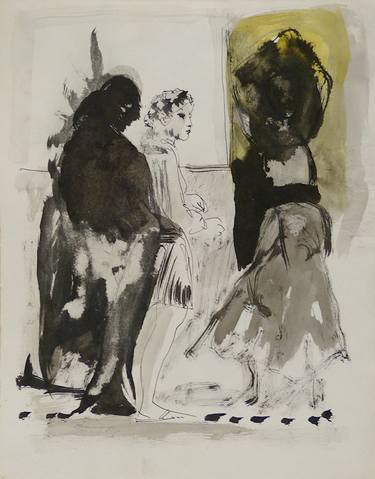 Print of Figurative People Drawings by Frederic Belaubre