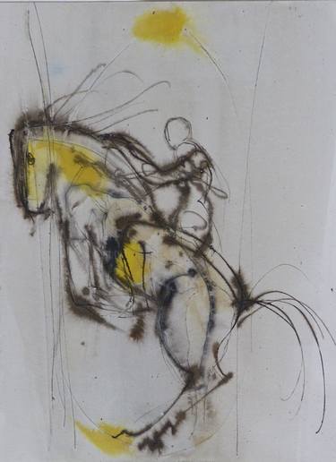 Print of Expressionism Horse Drawings by Frederic Belaubre