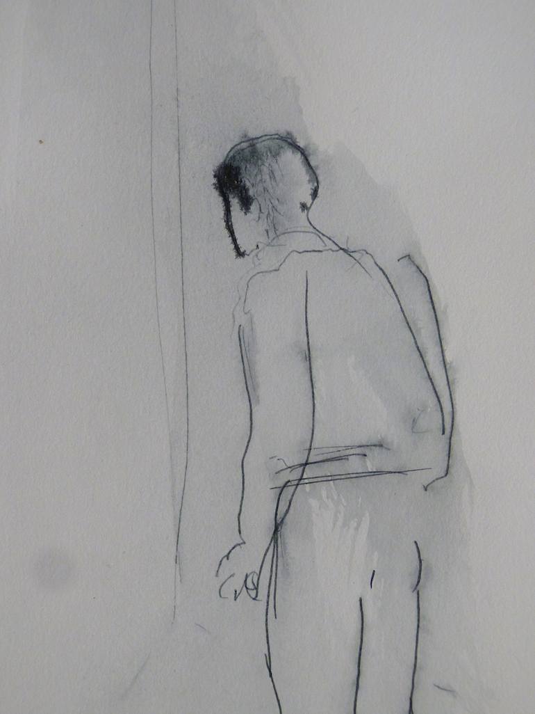 Original Figurative People Drawing by Frederic Belaubre