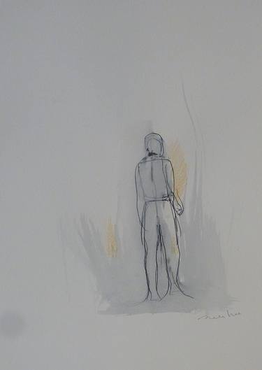 Original Figurative People Drawings by Frederic Belaubre