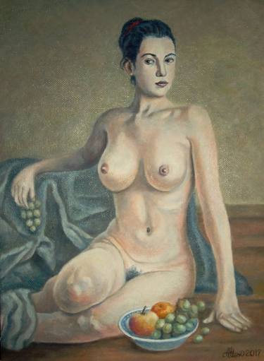 Nude with fruits thumb
