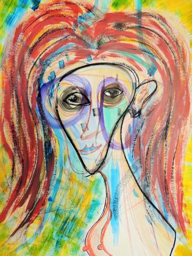 Print of Abstract Expressionism Women Paintings by Sabrina Mysicka