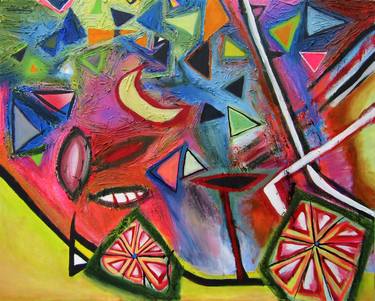 Print of Abstract Expressionism Bicycle Paintings by Sabrina Mysicka