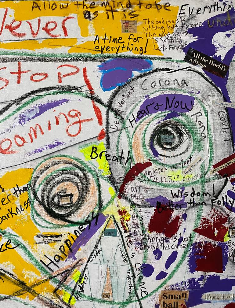 Original Abstract Expressionism Abstract Painting by Sam Soles