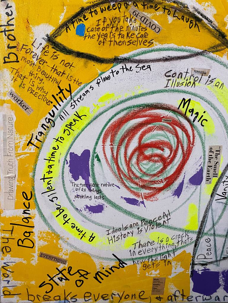 Original Abstract Expressionism Abstract Painting by Sam Soles