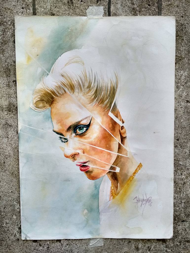 Original Celebrity Painting by Abhishek Kumar