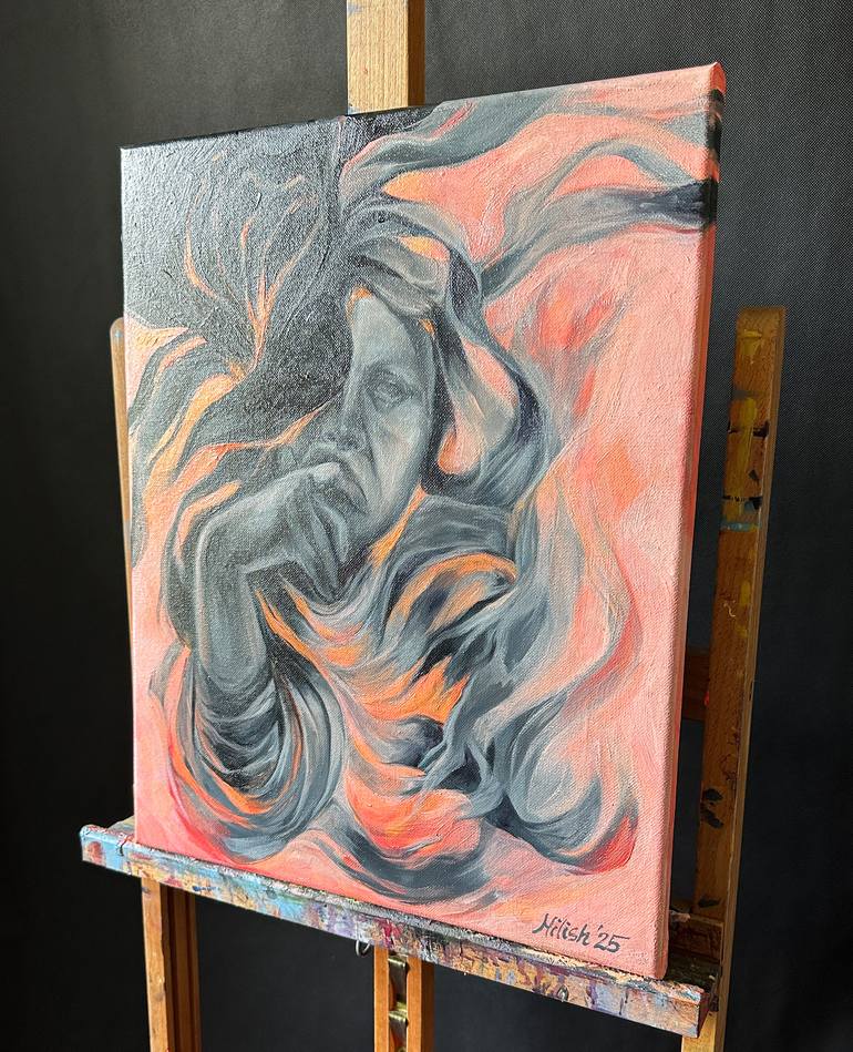 Original Abstract People Painting by 'Milish' Milena Korzeniewska
