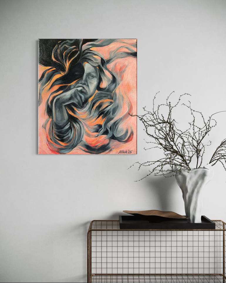 Original Abstract People Painting by 'Milish' Milena Korzeniewska