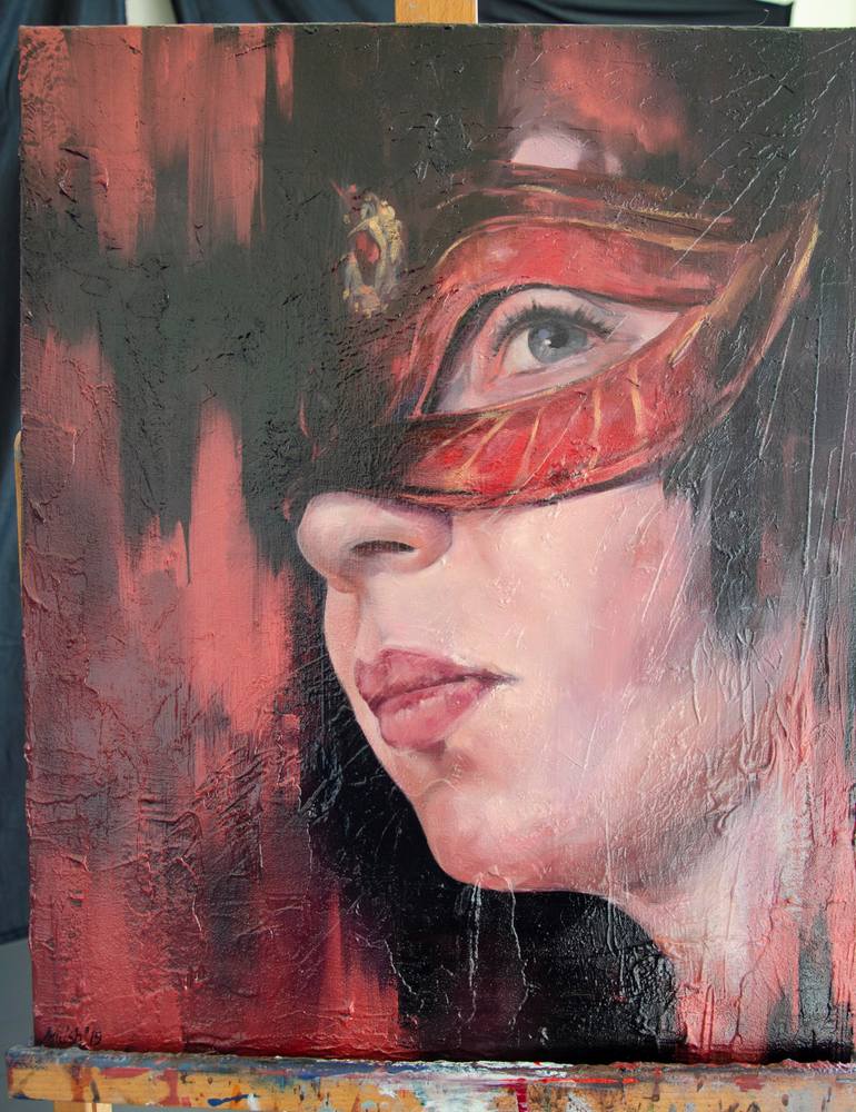 Original Abstract People Painting by 'Milish' Milena Korzeniewska