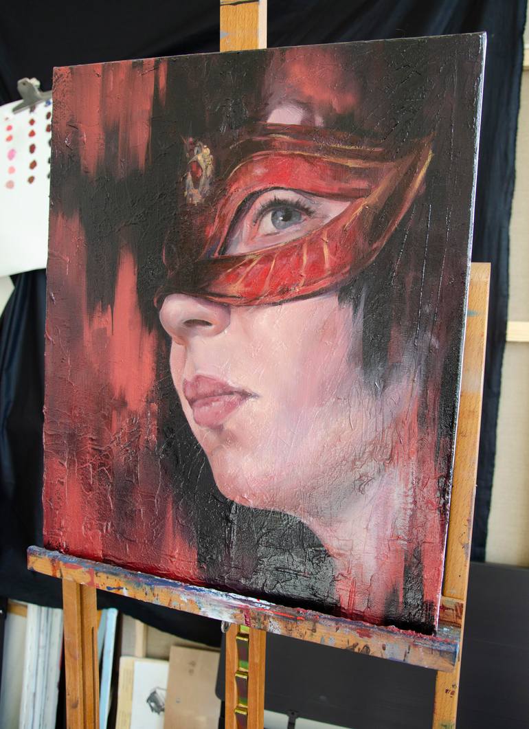 Original Abstract People Painting by 'Milish' Milena Korzeniewska