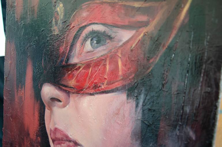 Original Abstract People Painting by 'Milish' Milena Korzeniewska