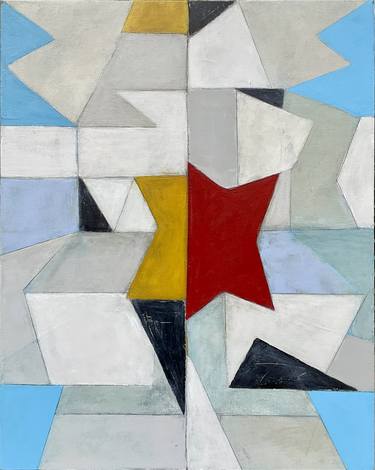 Original Abstract Geometric Paintings by Susan Minassian
